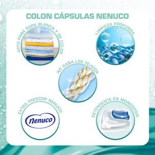 Colon Nenuco Detergente para la lavadora - 64 cápsulas (2x32)