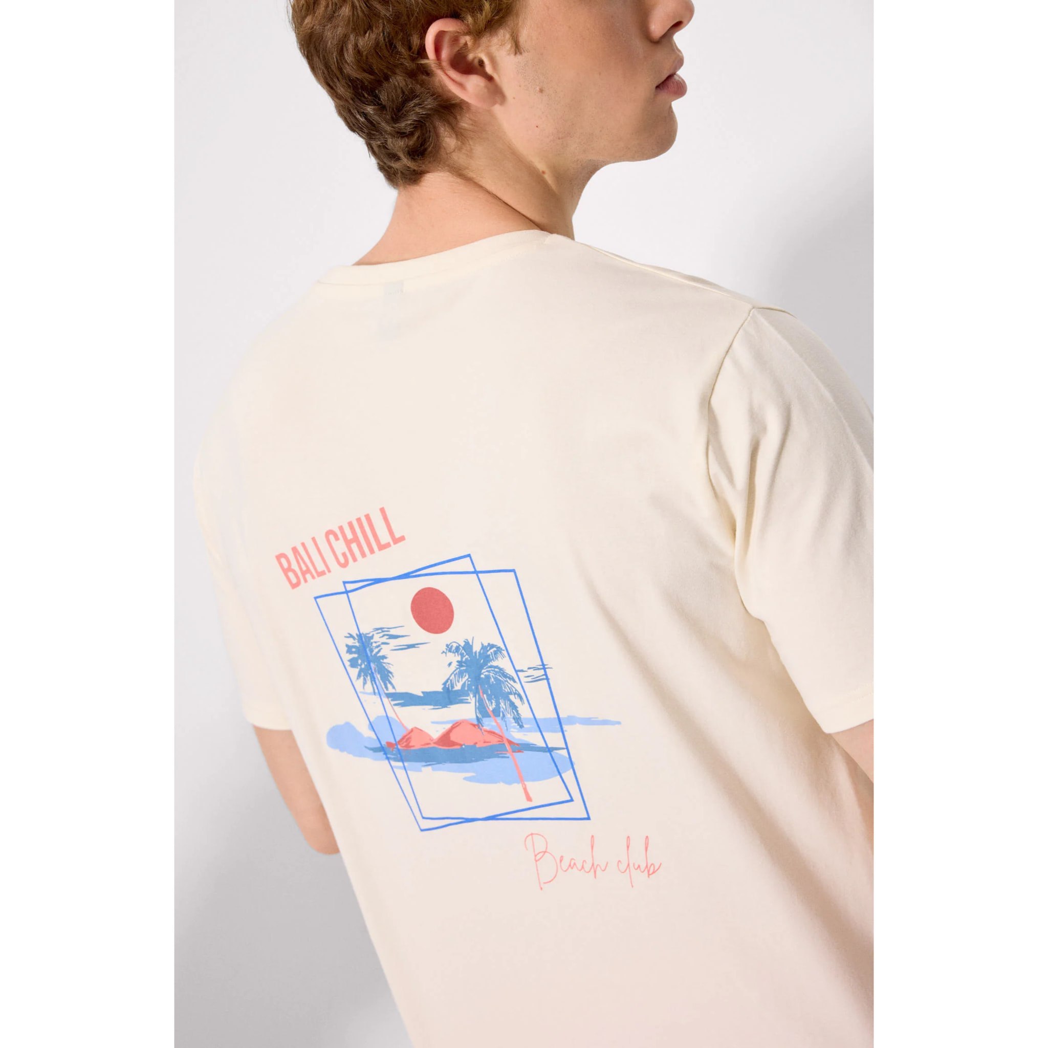 T-shirt a maniche corte Beige