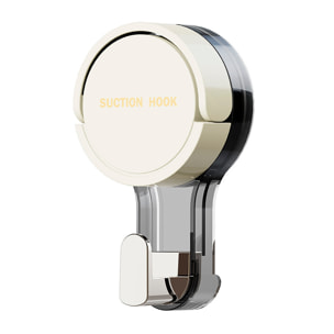 Gancho de pared al vacío con ventosa, soporte y percha impermeable reutilizable.