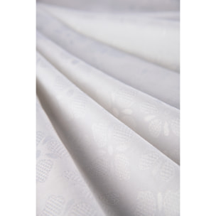 Nappe 140x180 cm Excelsa – Jacquard, Coton Blanc