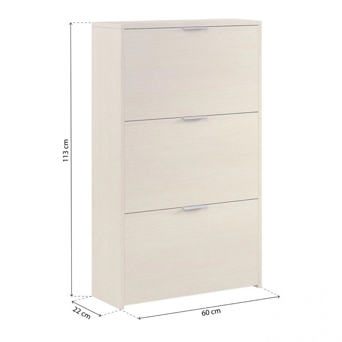 Zapatero Remi de 3 puertas Roble