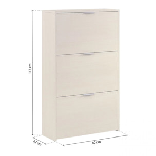 Zapatero Remi de 3 puertas Roble