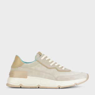 SNEAKER HOMBRE P06 DE ANTE Y PIEL NIEBLA