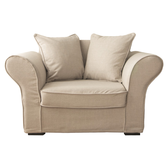 Fauteuil love seat beige OSCAR