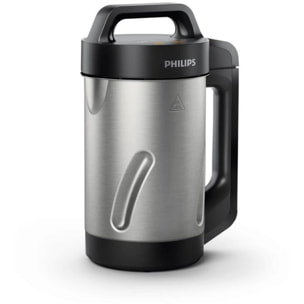 Blender chauffant PHILIPS HR2203/80 Blender pour soupe métal 1,2L, 1000W