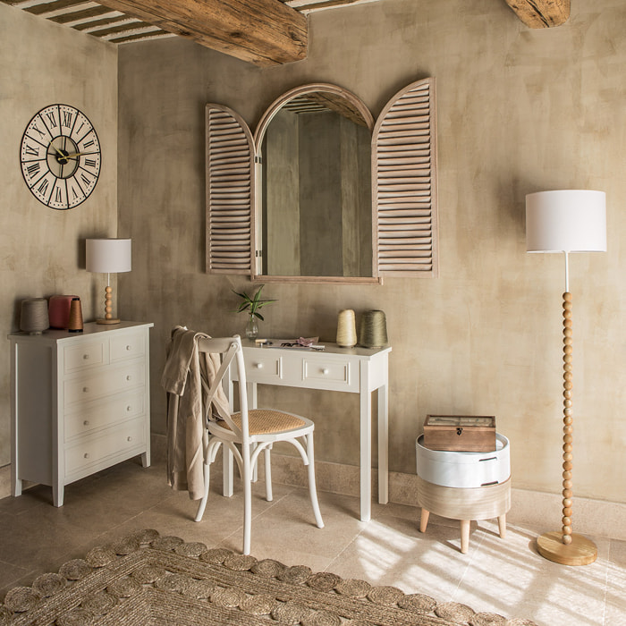 Console "Charme" blanc L80cm