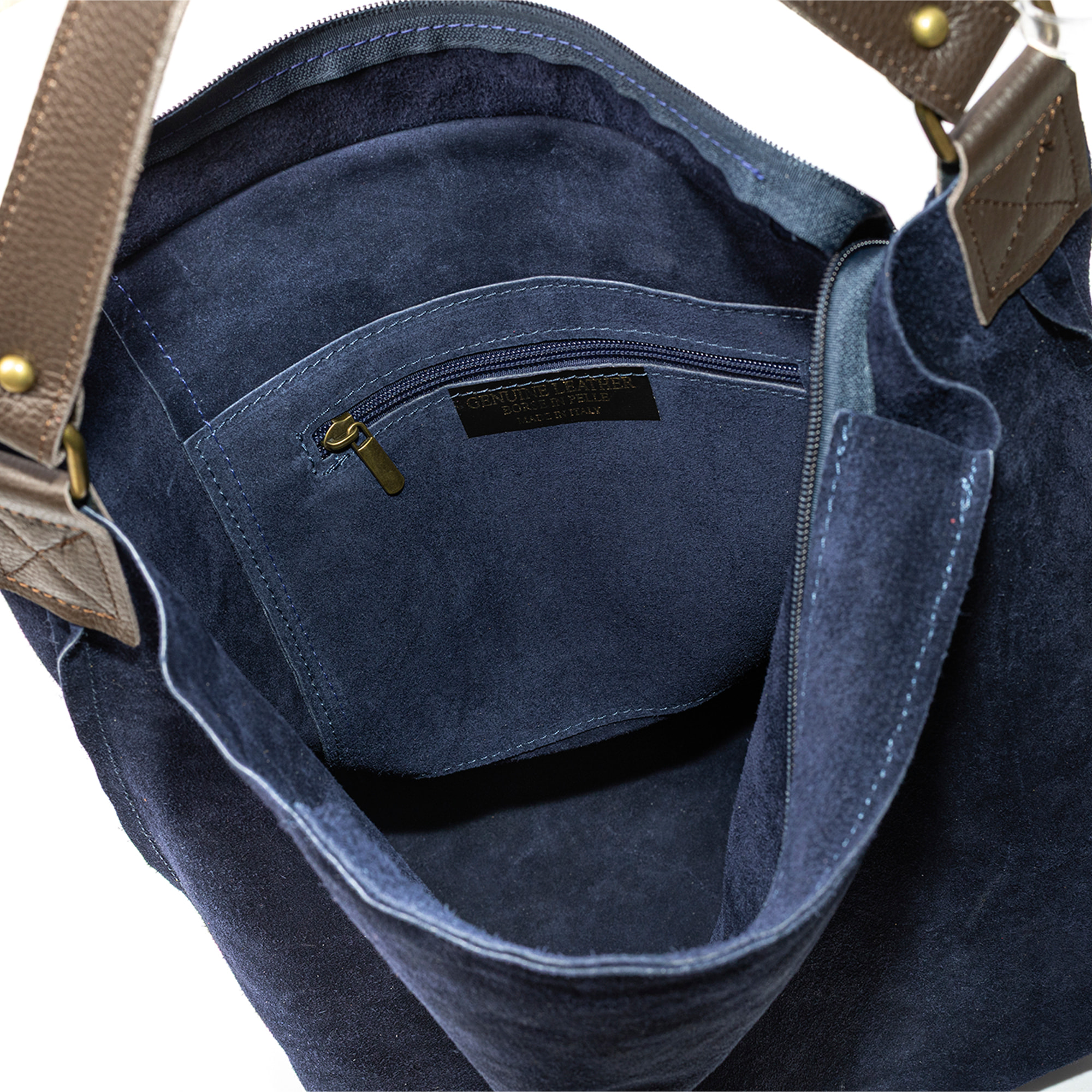 Avigliano borsa shopper donna. Pelle autentica Camoscio.