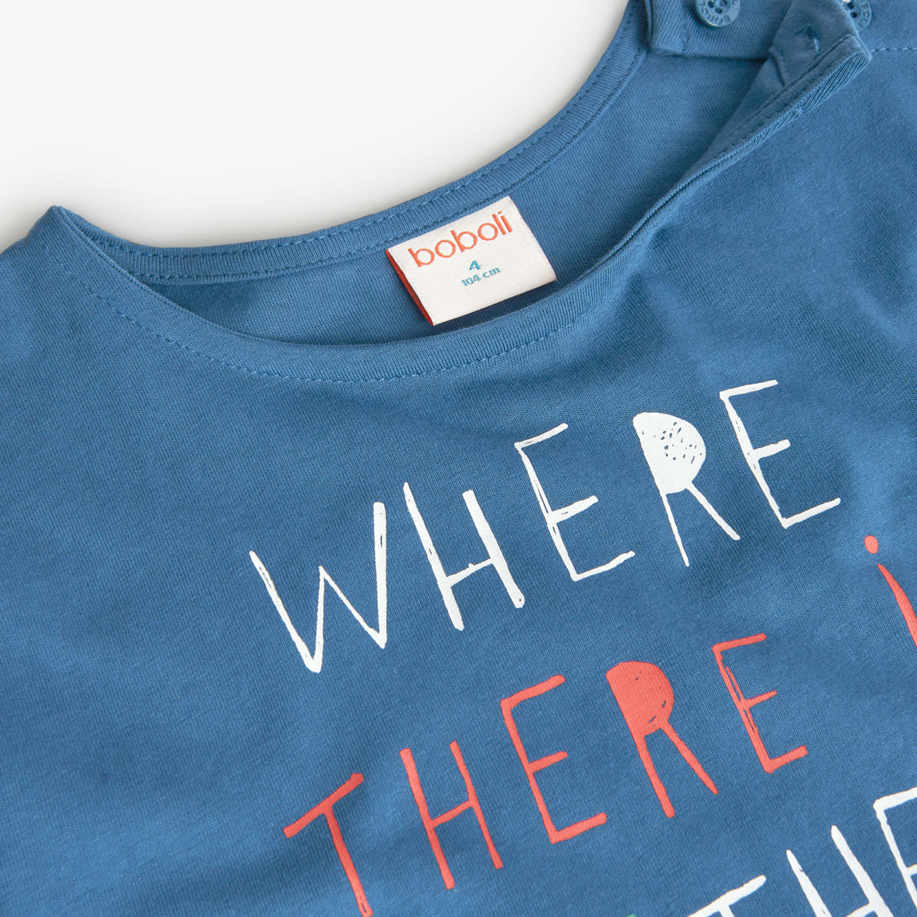 Camiseta punto con botones de niña -BCI