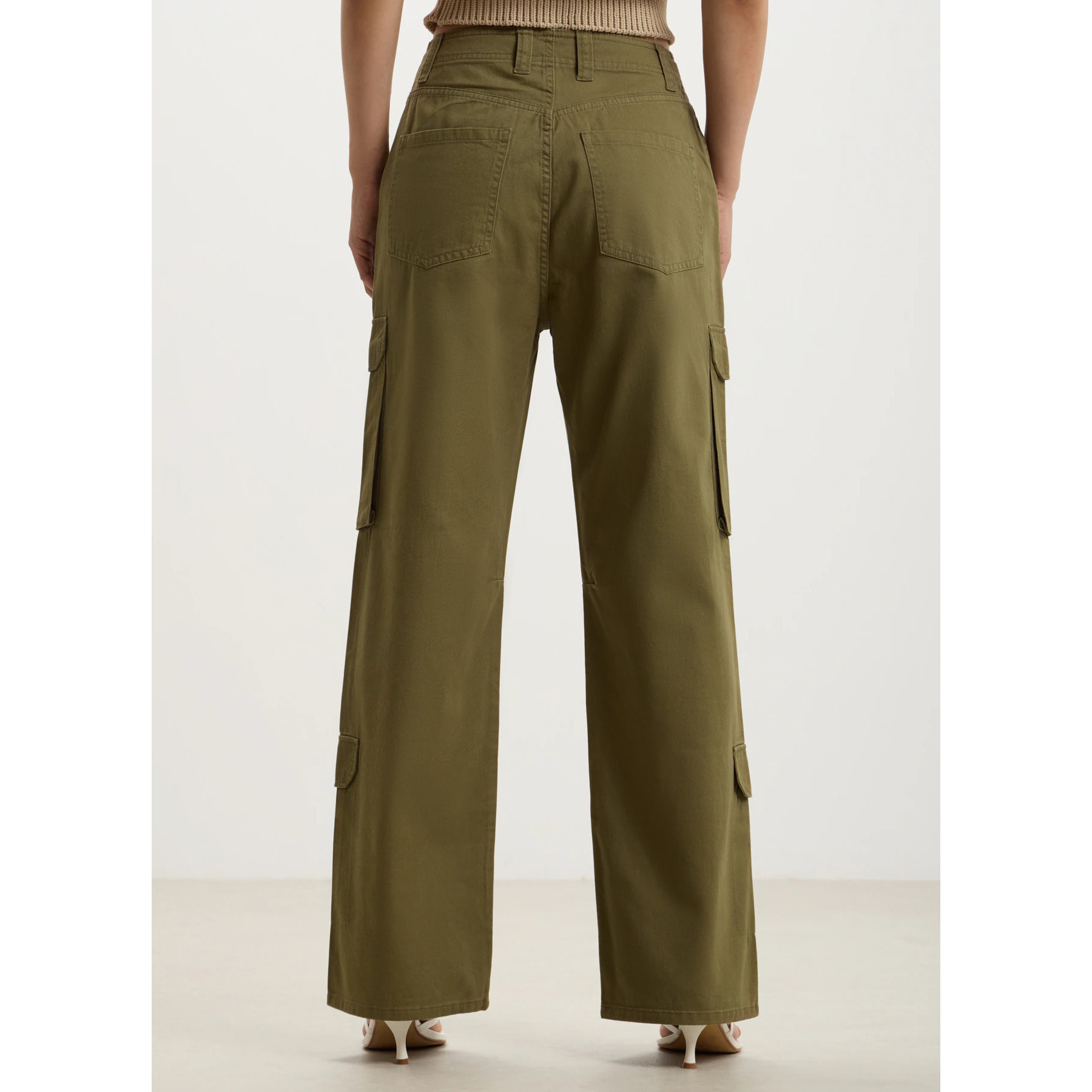 Pantalone cargo in twill