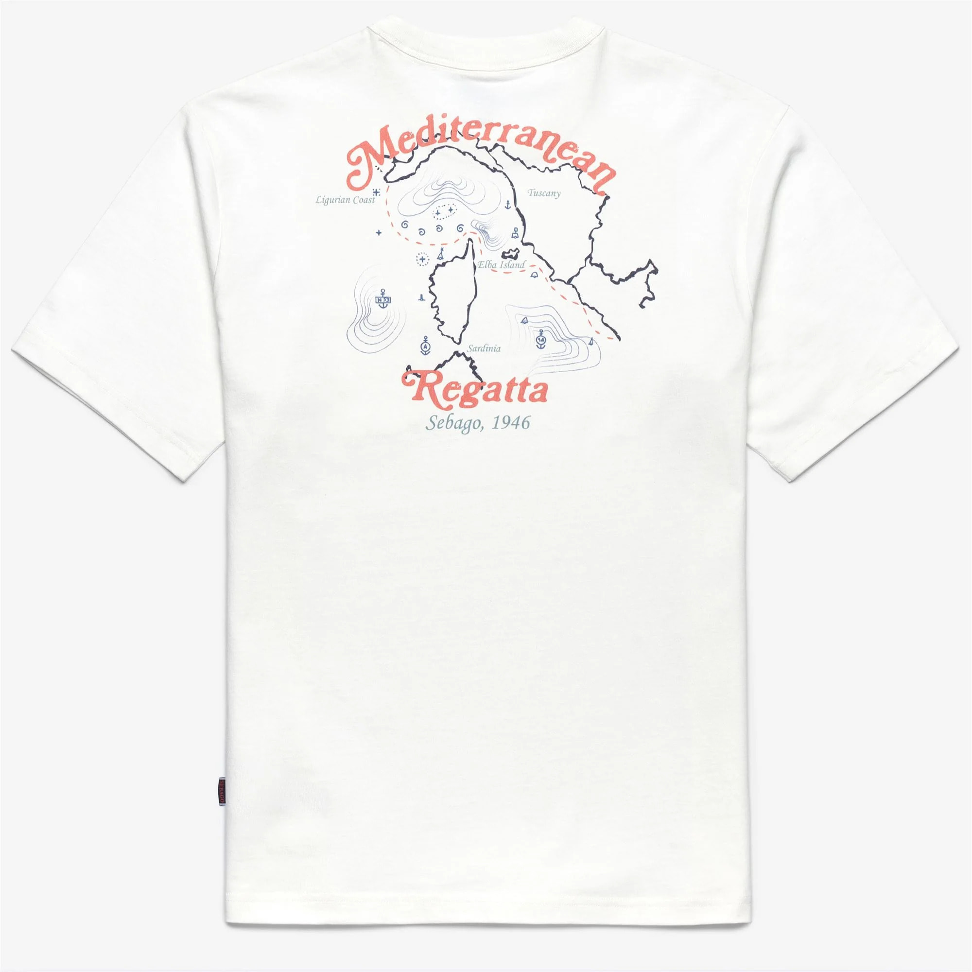 T-Shirts & Top Sebago Uomo Donna Bianco REGATTA ITALY T