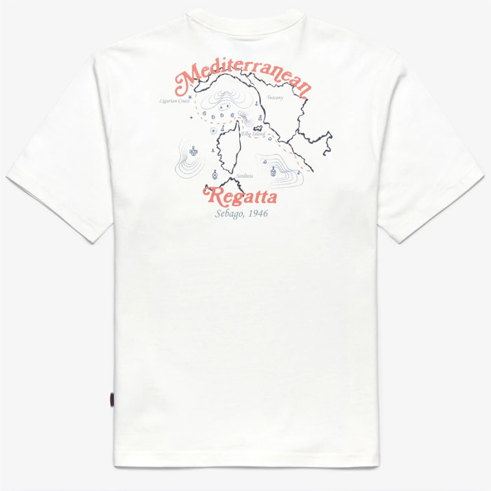 T-Shirts & Top Sebago Uomo Donna Bianco REGATTA ITALY T