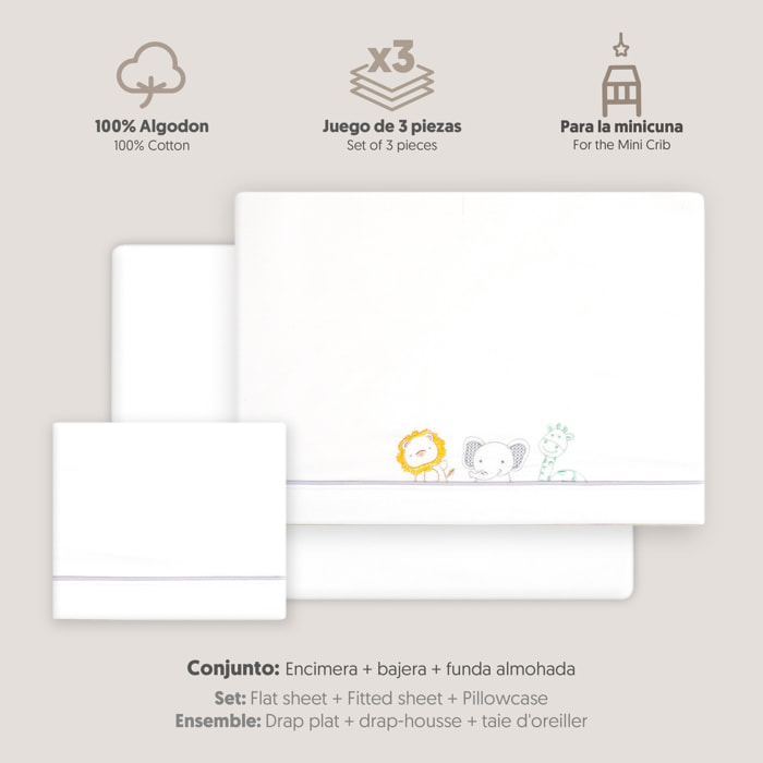 Triptico Minicuna Selva Blanco