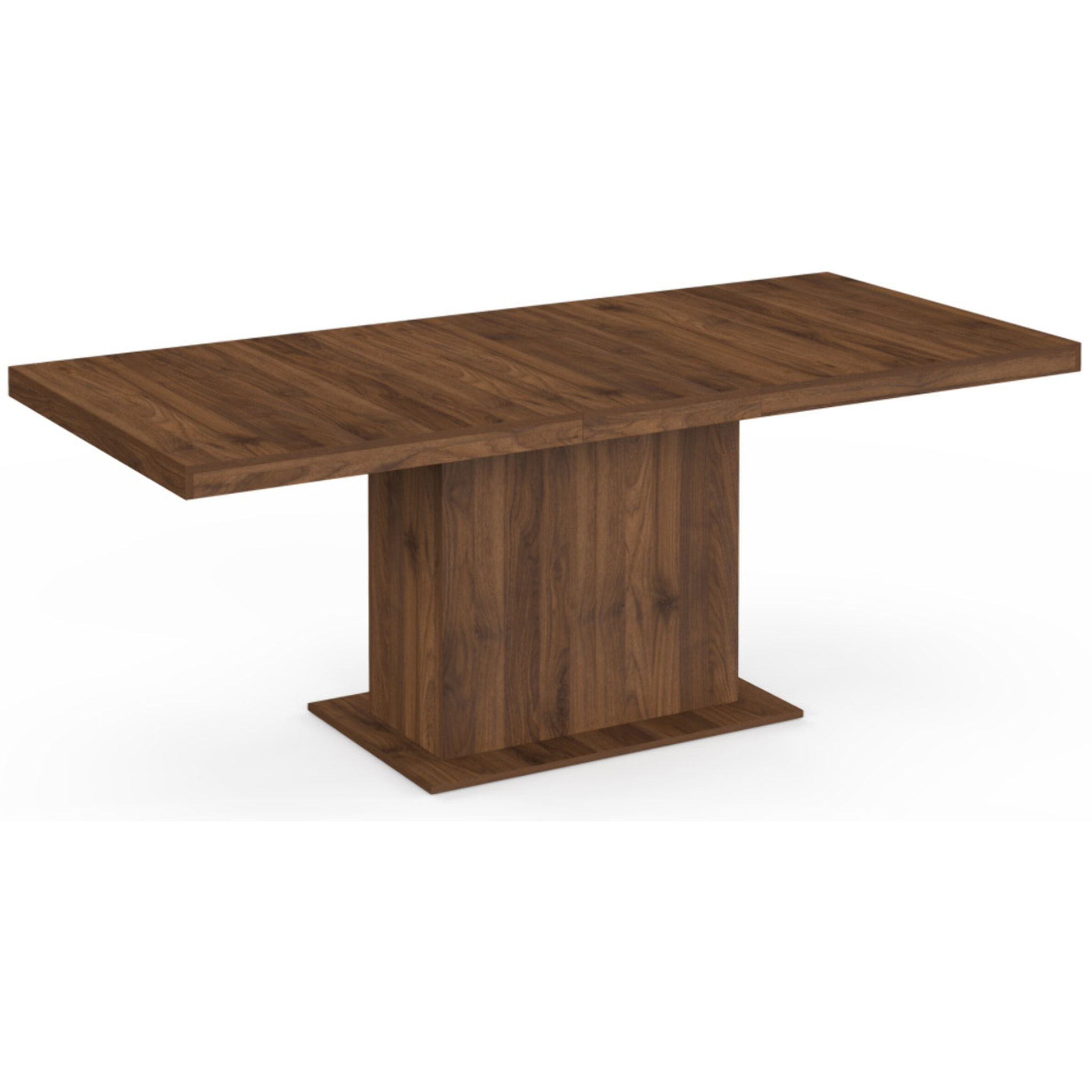 Table à manger extensible Tania effet noyer 160-200cm
