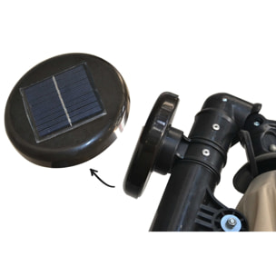 Parasol Néon LED déporté 3x3m gris DAVAGNA