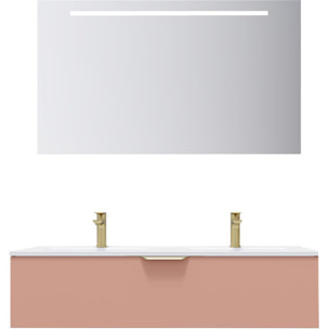 Ensemble double vasque 1 tiroir + miroir - VENICE