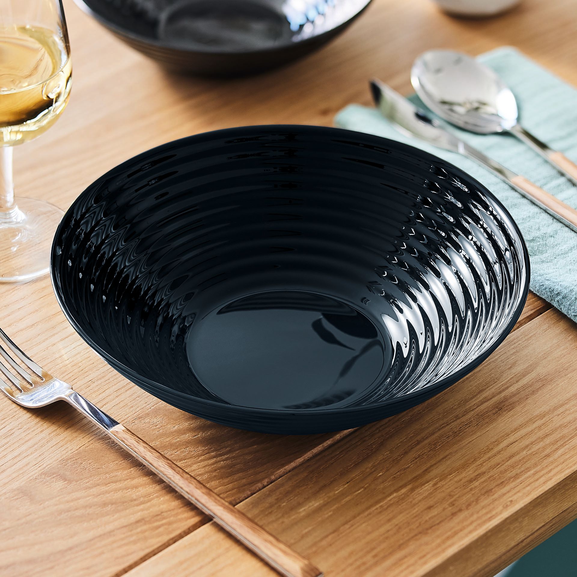 6 boles negros 20 cm Harena - Luminarc
