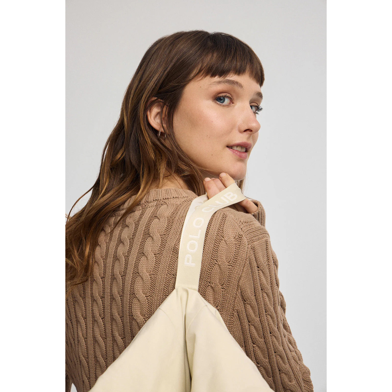 Chaqueta Anne color crudo con logo Polo Club