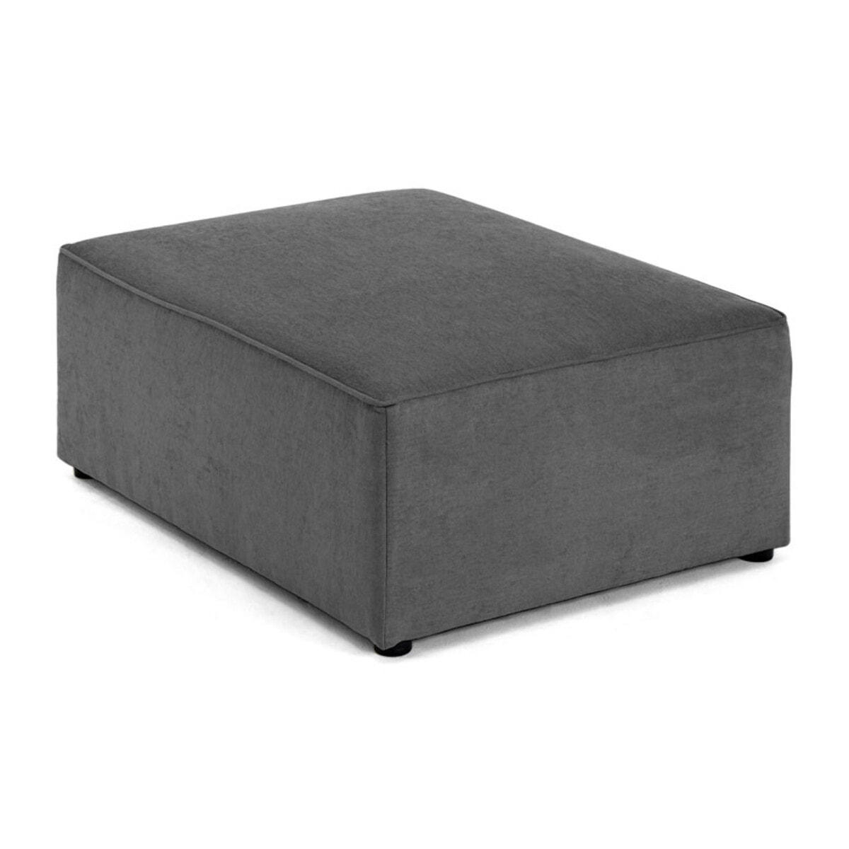 Topaze - pouf - en tissu - Gris foncé