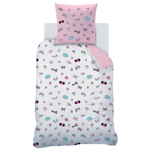 Parure de lit imprimée 100% coton, DISNEY HOME MINNIE WINK