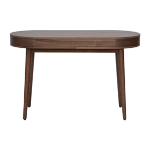 Bureau avec tiroir en bois foncé L120 cm JUDITH