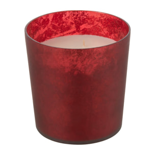 J-Line bougie parfumée M-Chic - Oud & Amber - verre - rouge - medium - 80H