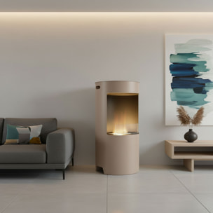 Giulio Cesare - Caminetto a bioetanolo da terra con 1 bruciatore da 1.5LØ40x80 cm