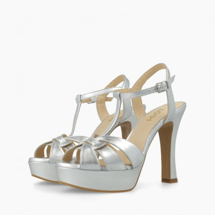 SANDALIAS PLATEADAS TARAN