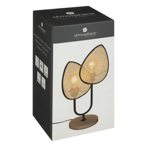 Lampe "Olme" en métal H44cm