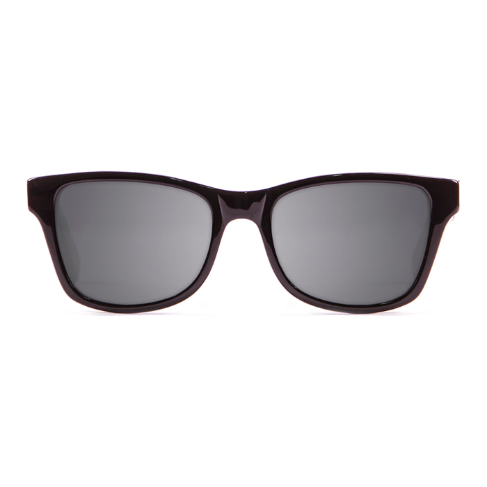 Gafas de sol KAU LONDON - De acetato negro mate y madera de ébano / Ahumada