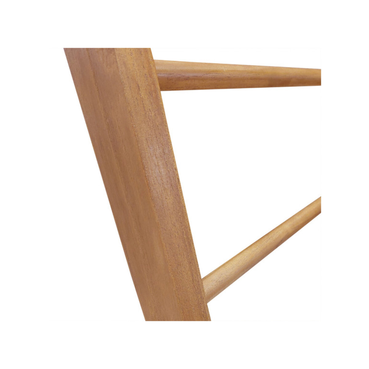 Porte serviette autoportant en bois de teck vernis H. 100 cm - ANGIE