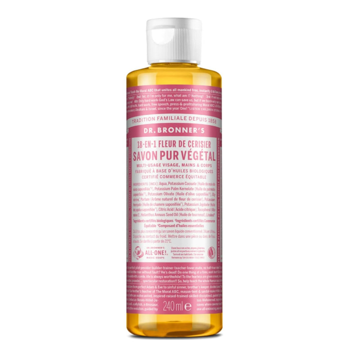 Fleur de Cerisier  - Savon de Castille Liquide Naturel 18-en-1