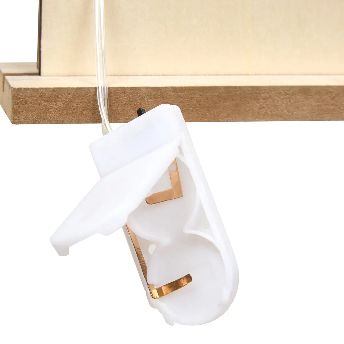 Maisons de Noël lumineuses LED en bois L. 24 cm