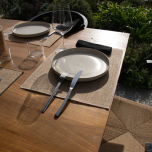 Set de table en jute enduite - Naturel