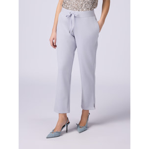 Oltre - Pantalones de chándal de mezcla de algodón - Gris
