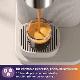 Machine à expresso PHILIPS Baristina BAR300/00 cafetière à grain Blanche