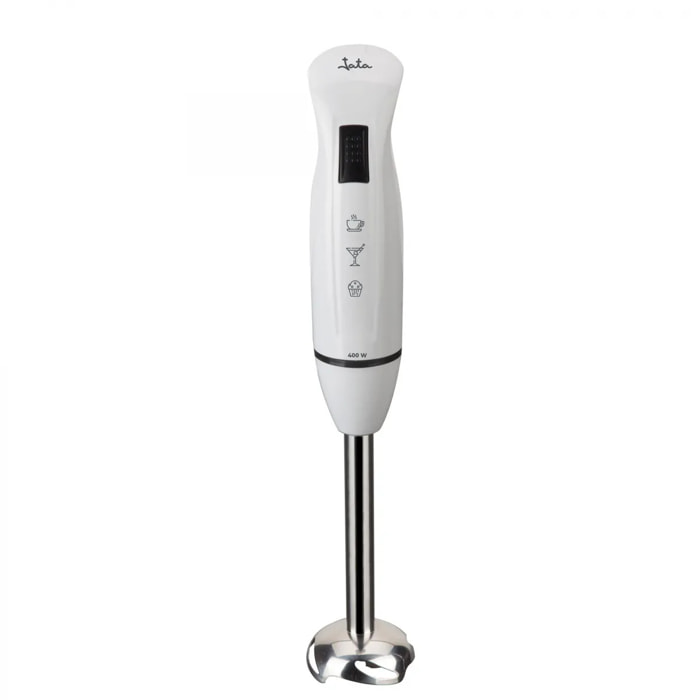 Batidora de mano BT126 de 400 W. 2 cuchillas de acero inoxidable. Brazo desmontable