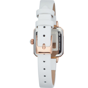 Orologio U.S. Polo Assn. in pelle bianca
