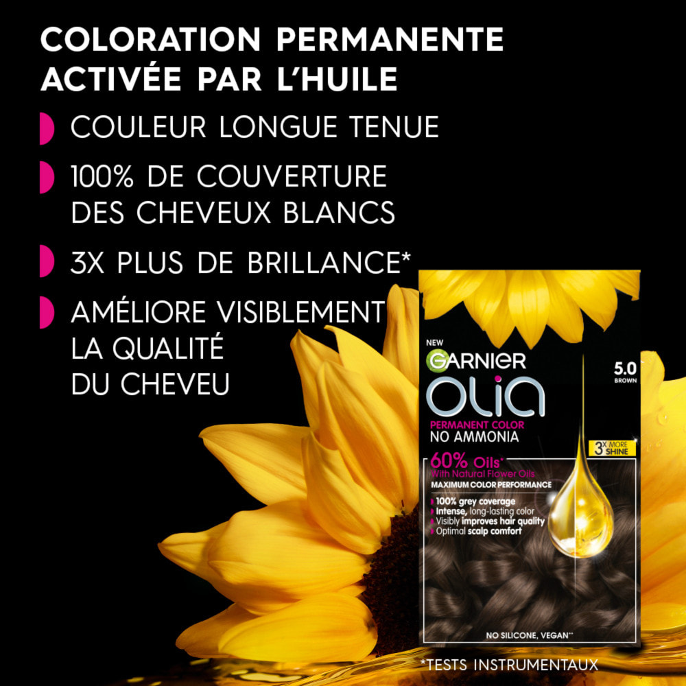 Garnier Olia Coloration 5.0 Chatain Clair Fondant