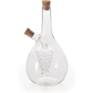 Oliera con acetiera 60 cl Excelsa – Soffio Goccia Vetro Trasparente