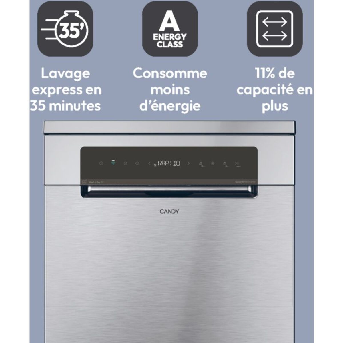 Lave vaisselle 60 cm CANDY CNF 4A4S3PSX