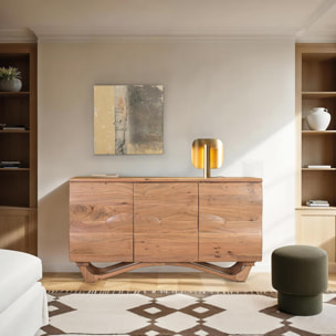 Aparador de Madera de Acacia Estilo Rústico Moderno