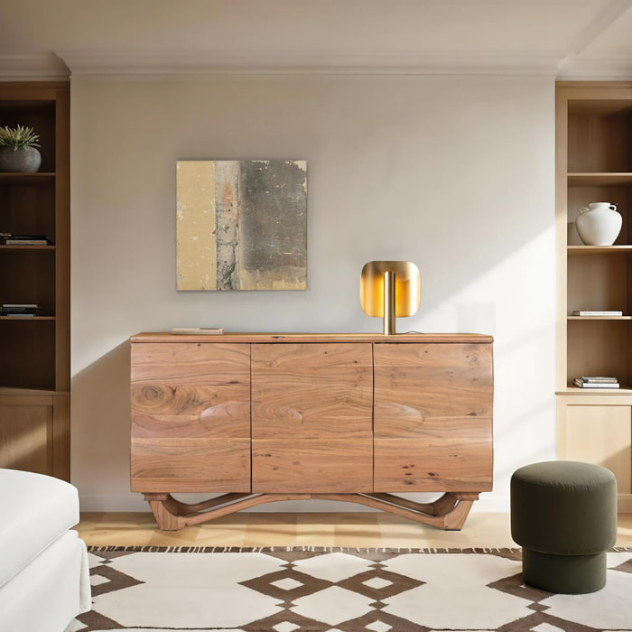 Aparador de Madera de Acacia Estilo Rústico Moderno