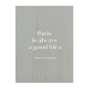 Tableau en bois Paris Good Idea Hauteur: 40 Longueur: 30 Largeur: 1