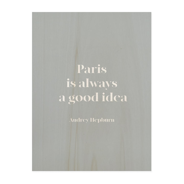 Tableau en bois Paris Good Idea Hauteur: 40 Longueur: 30 Largeur: 1