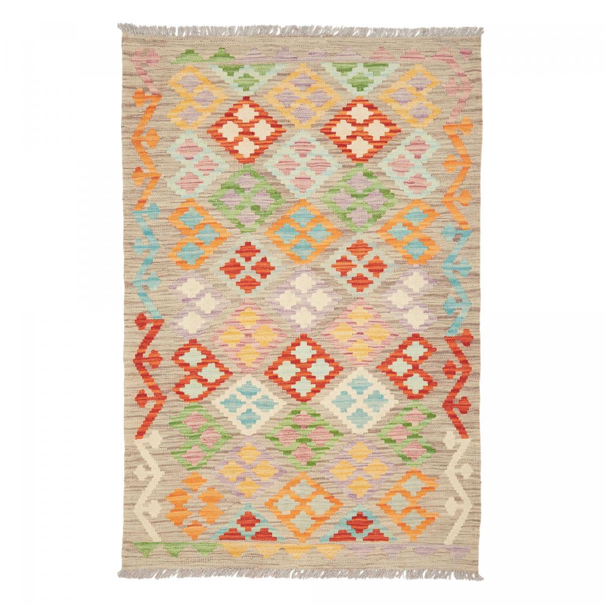 Tapis kilim géométrique, tissé plat en laine, OVEBESI