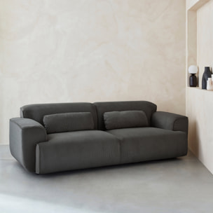 Canapé 3 places velours côtelé WALLAS