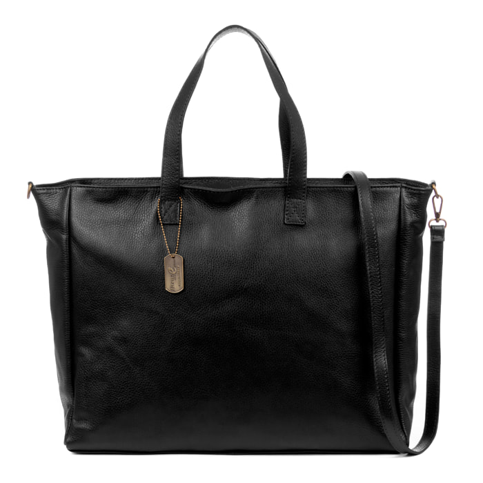 Balsorano borsa shopper donna oversize. Vera pelle Dollaro.