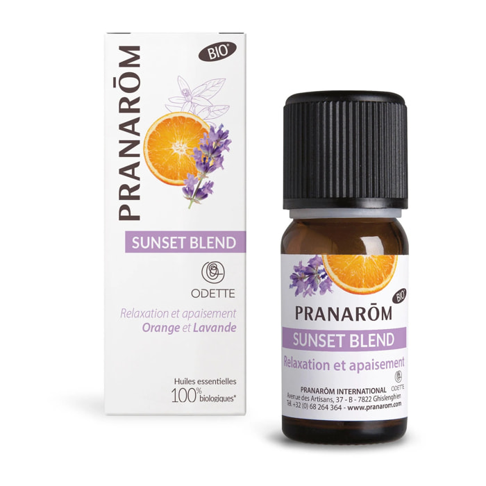 Pranarom - Mélange d'Huiles Essentielles à diffuser - Sunset blend - Bio - 10 ml