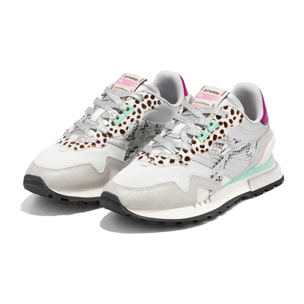 Zapatillas Deportivas Mujer Vibla Zig Patch Plata