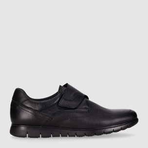 Zapatos de Piel - Negro - Tacón: Bajo